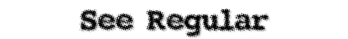 See Regular font